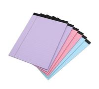 HOMSFOU 6 Pcs Notebooks College Regled Notepad Note Pads Memo Pads Pads Memo Papers Forrados De La Almohadilla De La Lista De Comestibles Suministros De Estudio