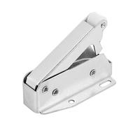 HOMSFOU 6 Piezas Dispositivo De Autobloqueo Puerta Magnética Oculta Empujar Para Abrir La Puerta -cerradura Del Gabinete Cerraduras De La Puerta De La Cerca De La Piscina Silver Planchar