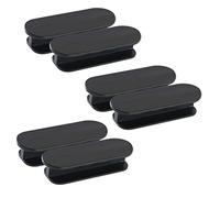 HOMSFOU 6 Tiradores Autoadhesivos para Ventana y Gabinete Diseño Curvo, Material Abs Resistente, Instalación sin Perforación, para Uso en Hogar y Muebles