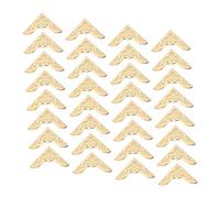 HOMSFOU 60 Piezas Protector de Esquinas Metálico para Libros Vintage Unidades Doradas Resistente Fácil Instalación para Álbumes y Scrapbooks