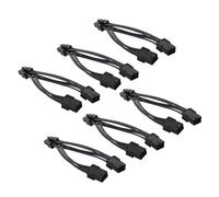 HOMSFOU 6piezas Cable Adaptador De Alimentación para Gpu Extensión Pcie Divisor para Tarjeta Gráfica Unidades Cable De Conversión para Fuente De Alimentación De Gpu