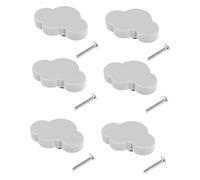 HOMSFOU 6piezas Identificador Nube Para Muebles Tirador De Puerta Forma De Nube Accesorio De Tirador De Muebles Para Dormitorio Infantil Armario Tiradores