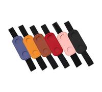 HOMSFOU 6piezas Portalápices para Cuaderno De Cuero Sintético Funda Elástica para Bolígrafo Accesorio De Almacenamiento para Libro y Práctico para Uso Diario El Bolso o Cinturón