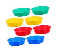 HOMSFOU 8 Bandejas de Mezcla de Plástico Prácticas y Fáciles de Usar para Paletas de Colores Ideales para Artistas y Entusiastas del Bricolaje del Bricolaje