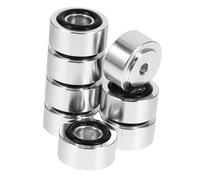 HOMSFOU 8 Piezas Archivos Registro Soporte De Monitor Extensores Parachoques De La del Mueble del Altavoz Almohadilla De Altavoz Receptor Canal Silver Aleación De Aluminio