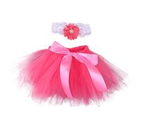 HOMSFOU Accesorio De Tutú para Bebé Falda De Ganchillo Vestido con Diadema Fotos De Ropa y Baby Shower