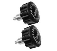 HOMSFOU Accesorios de Gimnasio, Perilla del Pasador de Tiro, Pin de Accesorios de Gimnasio, 2 Piezas, Perilla esférica, ABS Negro, compatibilidad Universal, para máquinas de Gimnasio y