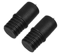 HOMSFOU Adaptador de Extremo Roscado 2 Piezas Conector para Varilla y Poste de Extensión, Plástico Negro para Cepillo de Barrer Industrial para Limpieza del Hogar