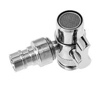 HOMSFOU Adaptador de grifo de cobre para lavadora, divisor para lavavajillas portátil, adaptador de fregadero para una fácil conexión de agua, construcción duradera