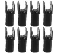 HOMSFOU Adaptador de Tubo para Cama Plegable de 22mm, 8 Piezas de Abs Negro Soporte Estable para Camping y Senderismo