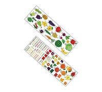 HOMSFOU Adhesivo De Pared Letras Del Alfabeto y Dibujos Animados, Pvc Resistente, Autoadhesivo Para Guardería y Aula Educativa, Decoración Infantil Para Dormitorio y Sala De Juegos, Juego De 1 Set