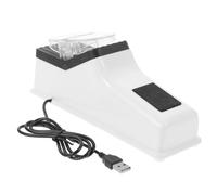 HOMSFOU Afilador de Cuchillas Eléctrico USB Color Claro Afilador de Tijeras y Cuchillos para Cocina Herramienta Compacta y Antideslizante