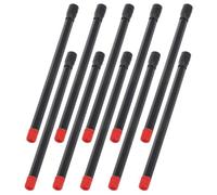 HOMSFOU Alargador Valvula Neumatico de Plástico Negro 180mm Conexión Segura para Ruedas de Vehículo, Paquete de 10 Piezas Versátiles y Duraderas