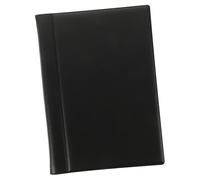 HOMSFOU Álbum Organizador para Colección de Monedas Conmemorativas de 120 Ranuras, Funda de Cuero PU Negra, Protector para Monedas y Objetos Coleccionables, Adecuado para Coleccionistas