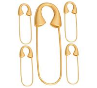HOMSFOU Alfileres de Metal Diy para Joyería y Manualidades 5 Piezas Broches de Seguridad Cierre para Bricolaje Accesorios para Ropa y Sombreros