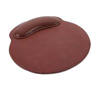 HOMSFOU Alfombrilla De Ratón De Cuero Marrón para Muñeca Reposamuñecas Almohadilla De Ratón Soporte para Teclado para Trabajo o Computadora