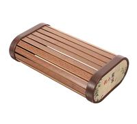 HOMSFOU Almohada de Bambú para Verano, Soporte Lumbar y Sueño Fresco | Superficie Lisa, Material de Bambú y Plástico, Apoyo para Espalda, Piernas y Rodillas en Descanso Estilo Aleatorio
