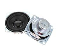 HOMSFOU Altavoz Redondo Magnético DIY 2 Pulgadas 16 Núcleos 4 Ohm 5W para Proyectos de Sonido Estéreo Mini Altavoz de Graves para Bricolaje Color Negro