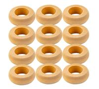 HOMSFOU Anillos de Servilleta Decorativos y Fáciles de Guardar 20 de Material Sintético Color Caqui Diseño Redondo y Estilo Simple para Vajilla y de Mesa