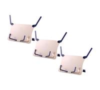 HOMSFOU Atril Plegable para Libros y Partituras, Soporte de Plástico Blanco para Lectura y Lecciones en Grupo, Pack de 3 Piezas Versátiles y Compactas