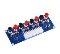 HOMSFOU ATX Power Supply Adapter Board Pin Module for Desktop Pc Easy Connection with Fuse Power Indicator and Output Terminal