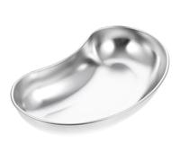 HOMSFOU Bandeja Curva de Acero Inoxidable Antiyodo para Instrumentos Clínicos Superficie Lisa y Diseño Sanitario Adecuado para Diversos Procedimientos Médicos
