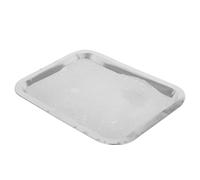 HOMSFOU Bandeja de Disección de Acero Inoxidable, Bandeja de Anatomía de Cera, Plata, 19x26cm, para Equipos de Disección, Experimentos de Biología en Secundaria y Laboratorios