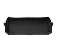 HOMSFOU Bandeja de Silicona para Horno 30x14,5 Cm Negra, Antiadherente y Resistente al Calor, Almohadilla para Hornear Reutilizable Adecuado para Cocina y Repostería