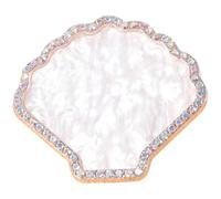 HOMSFOU Bandeja para Paletas de Esmaltes de Uñas de Resina Incrustaciones de Gemas de Imitación, Placa para Mezclar Colores, Tamaño Medio, para Decoración y Exhibición Profesional de Uñas