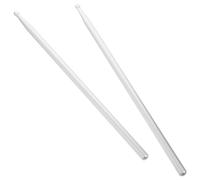 HOMSFOU Baquetas para Batería 5a de Aleación de Aluminio Plata, Accesorio Práctico Buen Sentido de Gravedad para Conciertos y Principiantes