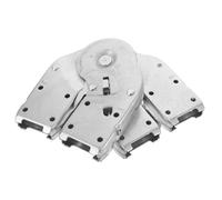 HOMSFOU Bisagra para Escalera Plegable de Acero Inoxidable Articulación Metálica Ajustable 60Mm X 23Mm 2 Unidades Accesorios para Escaleras de Ático y Seguridad el Hogar