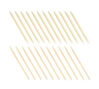 HOMSFOU Bolígrafos de Arte para Rascar de Madera Doble Punta 200 Unidades (6.0x14 Mm Punta Fina y Redonda para Manualidades Dibujo en Papel Borrador Accesorios DIY Creativos