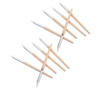 HOMSFOU Bolígrafos Profesionales para Limpiar Movimientos de Relojes, 5 Unidades Punta Única, Material Madera y Plástico Duradero, Accesorio Práctico para Relojeros y Limpieza Precisa