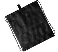 HOMSFOU Bolsa de Almacenamiento Cordón de Dacrón Negro para Viaje y Escuela | Diseño de Red Transpirable, Gran Capacidad, Dos Correas Laterales, para Cosméticos y Material de Natación