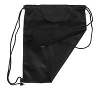 HOMSFOU Bolsa para Casco de Motocicleta Portátil de Lona Oxford Negra | Plegable y Ligera, Cierre Fácil, Almacenamiento Multiuso para Montar, Hockey, Toallas y Snacks