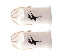 HOMSFOU Bolsa para Zapatos de Ballet de 2 Piezas Bolsa de Almacenamiento para Zapatillas de Ballet Transpirable Cordón Tamaño Adecuado para Accesorios de Baile de Pelusa Estuche