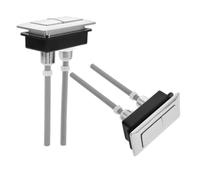 HOMSFOU Botón pulsador de Doble Descarga para Inodoro Botón de Descarga del Inodoro Rectangular 2 Piezas diseño Adaptable para Tanque de Agua de baño Color Aleatorio