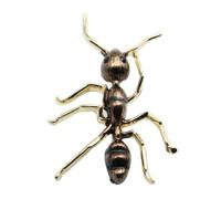 HOMSFOU Broche de Hormiga de Aleación Negro para Ropa y Mochila, Accesorio Creativo Unisex para Sombrero y Chaqueta, Adecuado para Cumpleaños y Fiestas, Diseño Versátil para Uso Diario