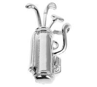 HOMSFOU Broche de Solapa de Golf de Metal Circonitas, Pin Unisex para Ropa y Chal, Accesorio Deportivo Creativo para Golfistas, Alfiler Seguro para Uso Diario y Eventos Formales