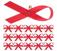 HOMSFOU Broches de Cinta Roja 200 Unidades, Alfileres de Concienciación Sida, Pin de Solapa Rojo para Mujer, Accesorio para Actividades Benéficas y Campañas de Salud