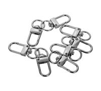 HOMSFOU Broches de Langosta Giratorios de Aleación de Zinc 8 Piezas en Color Negro Cierres Metálicos Resorte para Llaveros Manualidades Joyería y Confección de Bolsos