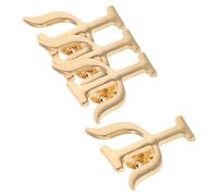 HOMSFOU Broches de Psicología para Mujer en Aleación Dorada, Pack de 4 Piezas Diseño Elegante y Uso Versátil para Oficina Ocasión