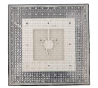 HOMSFOU Cabezal de Ducha Tipo Lluvia Cambio de Color Led, Material Abs, Conexión G1/2 de 20mm, Adecuado para Baño Cómodo en Hogar y Hotel