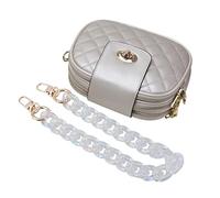 HOMSFOU Cadena de Repuesto para Bolso Acrílica Transparente Correa Bandolera DIY para Bolso de Hombro Accesorio Duradero y Versátil