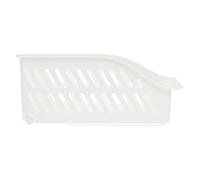 HOMSFOU Caja de Almacenamiento de Plástico Blanco y Compacto para Escritorio , Contenedor para Objetos Pequeños y Manualidades , sin Rebabas para Mantener Orden en Múltiples Lugares