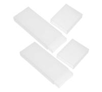 HOMSFOU Caja de Almacenamiento para Raspadores de Lengua 2 Piezas, Estuche Compacto de Plástico Resistente para Viaje y Uso Doméstico, Soporte Seguro para Limpia Lenguas Adultos