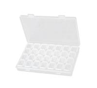 HOMSFOU Caja de Almacenamiento Transparente para Joyas con Compartimentos Organizador de Accesorios para Removible y Práctico para Manualidades