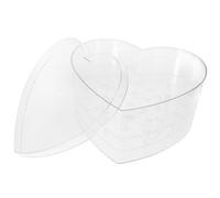 HOMSFOU Caja de Arreglos en Forma de Corazón Acrílica Transparente Grande 33 Agujeros para Flores Preservadas, Porta Flores para Decoración del Hogar y Regalos Románticos