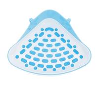 HOMSFOU Caja de Baño Triangular para Mascotas Pequeñas, Orinal de Entrenamiento para Conejos, Cobayas y Chinchillas, Baño para Mascotas Base Filtrante Antiólor, Tamaño Mini en Color Azul