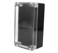 HOMSFOU Caja de Conexiones Exterior con Tapa Transparente Caja Eléctrica Resistente la Intemperie para Montaje de Circuitos y Monitorización de Energía Pequeña Carcasa Protectora para